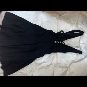 Black dress size 4 cage back